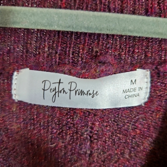 Peyton Primrose Purple Sweater Size Medium - Picture 4 of 6
